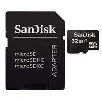 SanDisk microSDHC Card 32 GB +  Adaptér