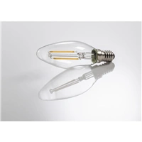 Xavax LED Filament žiarovka, E14, 250 lm (nahrádza 25 W), sviečka, teplá biela, číra