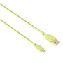 Hama micro USB kábel Flexi-Slim, obojstranný konektor, 0,75 m, zelený
