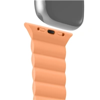 Hama Fantastic Feel, remienok pre Apple Watch 38/40/41 mm, magnetický, oranžový/béžový