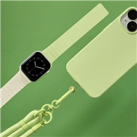 Hama Fantastic Feel, remienok pre Apple Watch 42/44/45/49 mm, magnetický, zelený/béžový