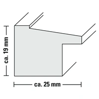 Hama rámček plastový SIERRA, prírodná, 13x18 cm