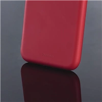 Hama Finest Feel, kryt pre Apple iPhone 12/12 Pro, červený