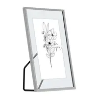 Hama portrétový rámček FLOWERS, 10x15 cm, strieborná lesklá