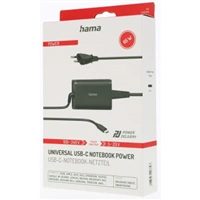 Hama USB-C napájací zdroj, Power Delivery, 5-20 V, 65 W