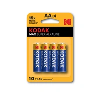 Kodak MAX alkalická batéria, AA, 4 ks, blister