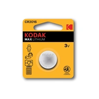 Kodak MAX Lithium, CR 2016, 1 ks, blister