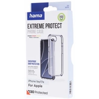 Hama Extreme Protect, kryt pre Apple iPhone 16e/17e, materiál D3O®, nezažltne, priehľadný