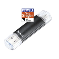 Hama flashPen Laeta Twin, USB 3.0, 32 GB, 40 MB/s, čierny