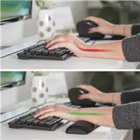 Hama ergonomická podložka pod zápästie Ergo, čierna