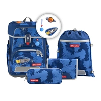 Školská aktovka Step by Step CLOUD REFLECT, Rocket Novo - 5-dielny set, AGR certifikát