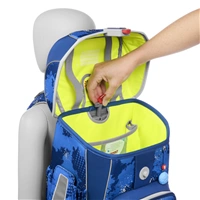 Školská aktovka Step by Step CLOUD REFLECT, Rocket Novo - 5-dielny set, AGR certifikát