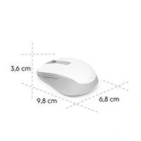 Hama bezdrôtová Multi Device myš WM-450, tichá, biela