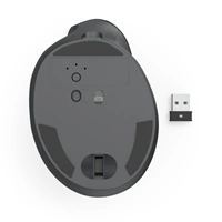 Hama vertikálna ergonomická bezdrôtová myš EWM-600L, pre ľavákov, nabíjacia, čierna