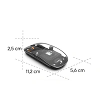 Hama bezdrôtová Mult Device myš WM-600, plochá, tichá, transparentná