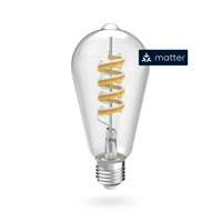 Hama SMART WiFi LED žiarovka, Matter, E27, retro, ST64 Filament, RGBW, stmievateľná, appka