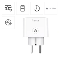 Hama SMART WiFi zásuvka, Matter, meranie spotreby