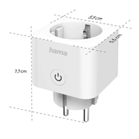 Hama SMART WiFi zásuvka, Matter, meranie spotreby