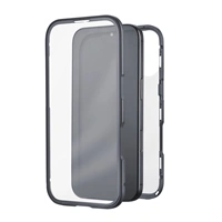 Black Rock 360° Glass, kryt pre Apple iPhone 17, sklenený, predný + zadný diel, priehľadný/čierny