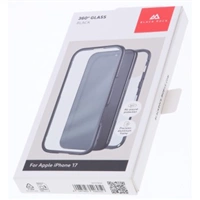 Black Rock 360° Glass, kryt pre Apple iPhone 17, sklenený, predný + zadný diel, priehľadný/čierny