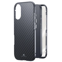 Black Rock 360° Glass, kryt pre Apple iPhone 17, sklenený, predný + zadný diel, karbónová úprava