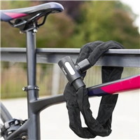 Hama cyklo zámka reťazová, 120 cm, kľúč s osvetlením