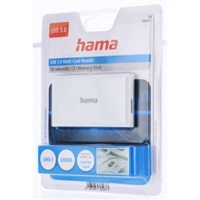 Hama USB 3.0 multi čítačka kariet, SD/micro SD, CF, MS, biela