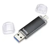 Hama flashPen Laeta Twin, USB 3.0, 256 GB, 40 MB/s, čierny