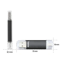 Hama flashPen Laeta Twin, USB 3.0, 256 GB, 40 MB/s, čierny