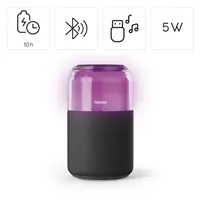 Hama Can Speaker, Bluetooth reproduktor, 5 W, tvar plechovky, USB-A pre ext.audio, 4 svetelné režimy
