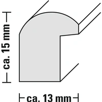 Hama rámček plastový SWING, čierny, 10x15 cm