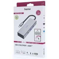 Hama USB hub, multiport, 2x USB-A, USB-C PD, HDMI, USB 3.2 5 Gb/s