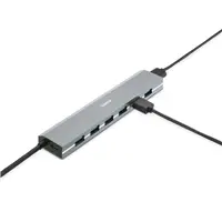 Hama USB-Hub, 7 portov, USB 3.2, 5 Gbit/s, USB-C adaptér, sieťový zdroj