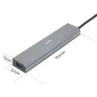 Hama USB-Hub, 7 portov, USB 3.2, 5 Gbit/s, USB-C adaptér, sieťový zdroj