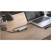 Hama USB-Hub, 4 porty, USB 3.2, 5 Gbit/s, USB-C adaptér, sieťový zdroj
