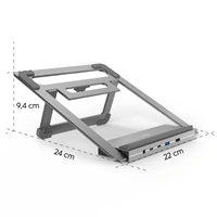 Hama USB-C dokovacia stanica a stojan pre notebook Connect2Office Stand, 12 portov