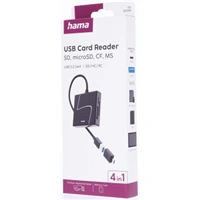 Hama čítačka kariet USB 3.2 Gen1, USB-A, USB-C adaptér, SD/CF/MS