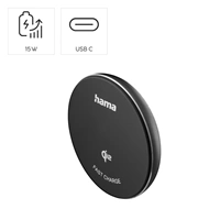 Hama bezdrôtová nabíjačka Qi 15 W, magnetická, samostatný kábel 1 m