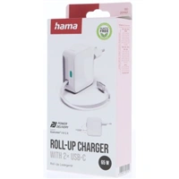 Charger Roll-up 2*C, 65W, White