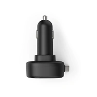 CarCharger Roll-up 2*C, 30W, Black