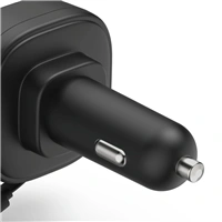 CarCharger Roll-up 2*C, 30W, Black