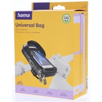 Hama puzdro na riadidlá bicykla/motorky, otočné o 360°, pre mobily do š. 8 cm/v. 16 cm, vodoodpudivé