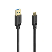 Hama USB A-C kábel 1,5 m, USB 3.2 Gen1 5 Gb/s, čierny