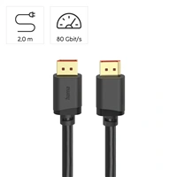 Hama DisplayPort 2.1 kábel UHD/16K, 80 Gb/s, 2 m
