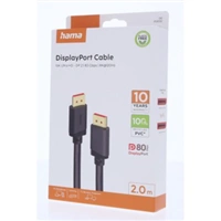 Hama DisplayPort 2.1 kábel UHD/16K, 80 Gb/s, 2 m