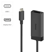 Hama redukcia 2v1 USB-C na HDMI/DisplayPort, UHD/4K@60 Hz
