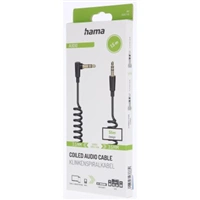 Hama audio kábel jack 3,5 mm, špirálový, 1,5 m