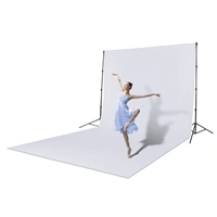 Hama pozadie pre foto štúdio, látkové, nekrčivé, 2,94 x 6 m, biele