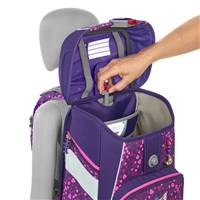 Školská aktovka Step by Step SPACE SHINE, Butterfly Night Ina - 5-dielny set, AGR certifikát