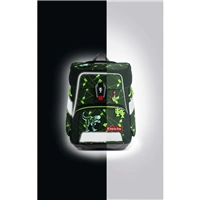 Školská aktovka Step by Step SPACE SHINE, Dino Night Tyro - 5-dielny set, AGR certifikát